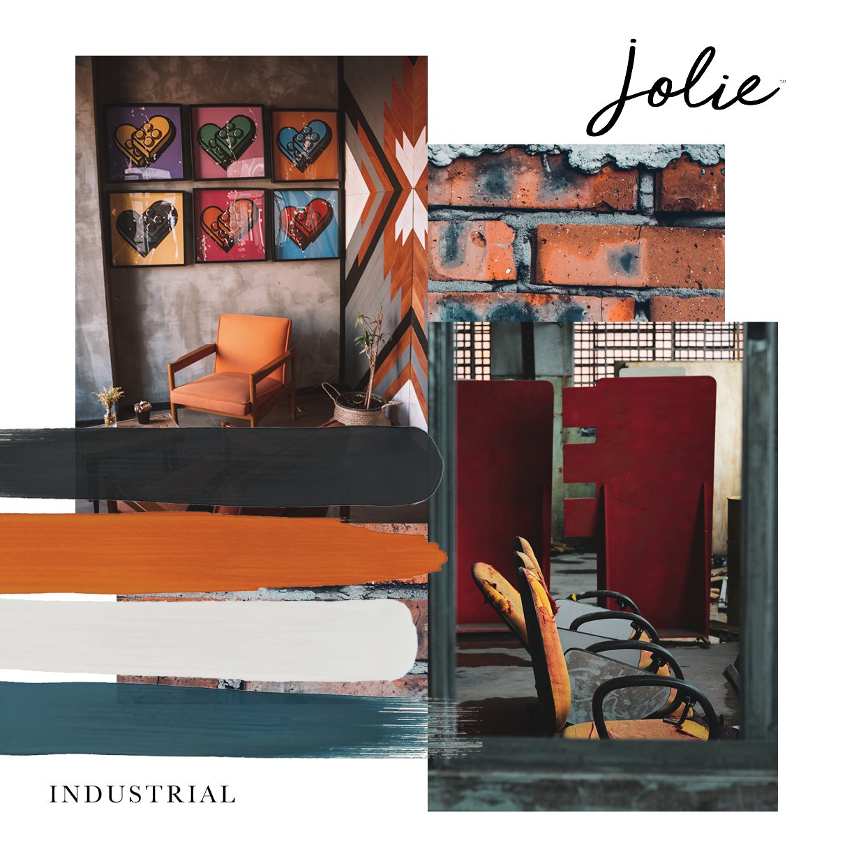 Create an industrial space using Jolie Paint