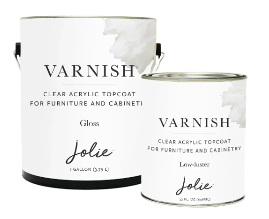 Jolie Varnish in Gloss and Low-Luster